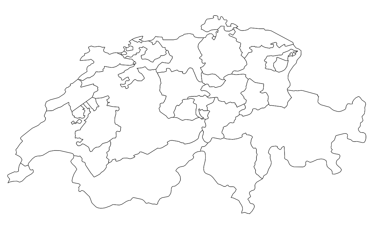 Швейцария административно территориальное. Контурная карта Швейцарии. Карта Швейцарии контур. Швейцария на карте. Карта Швейцарии раскраска.