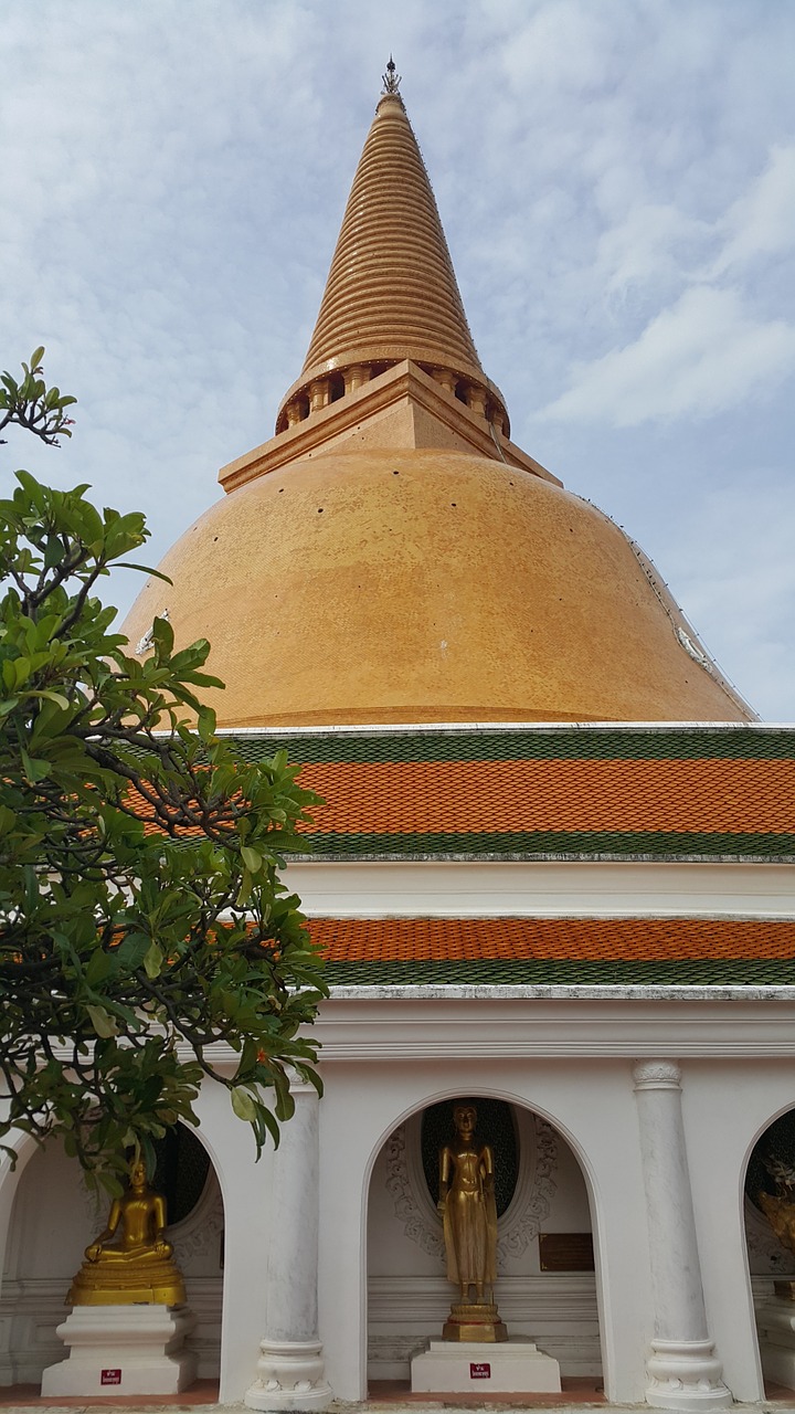 Download free photo of Phra pathom chedi,pagoda,sathup,prapathomjedi ...