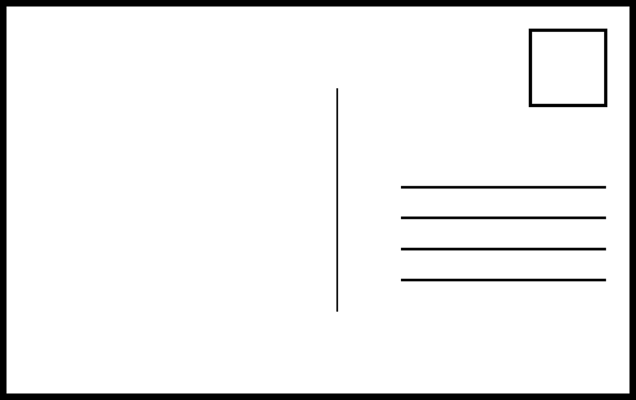 Картинки обратной стороны. Макет почтовой открытки. Оборот квадратной открытки. Почтовый оборот. Линии на почтовой открытке.
